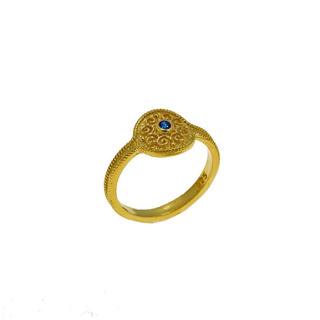 Women's Ring Byzantine Silver 925 Gold Plated 107101719.102