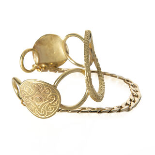 Women's Cuff Bracelet ODGER Bronze Gold Plated Desperate Design