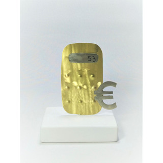 Micro sculpture "Accountant-Economist"  Brass-Alpakas NM11118X