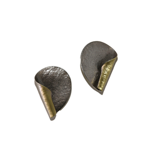 Women's Handmade Long Earrings SK5004-O-G EXNOVO Alpaca-Bronze-Oxidation